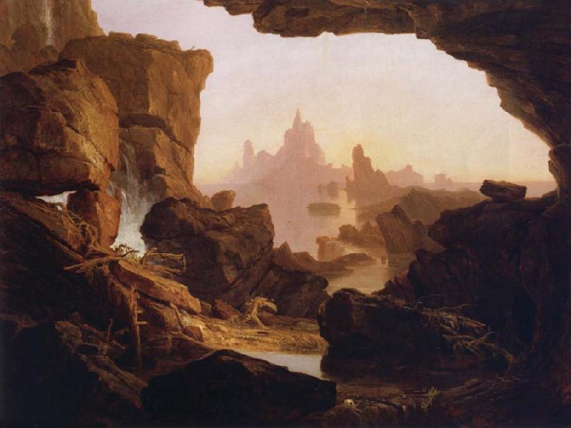 Thomas Cole The Subsiding of the  Waters of the Deluge oil painting image
